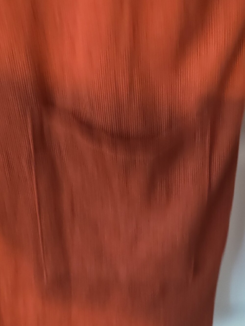 Women’s Open-Front Rust Cardigan Sweater - Picture 3 of 4